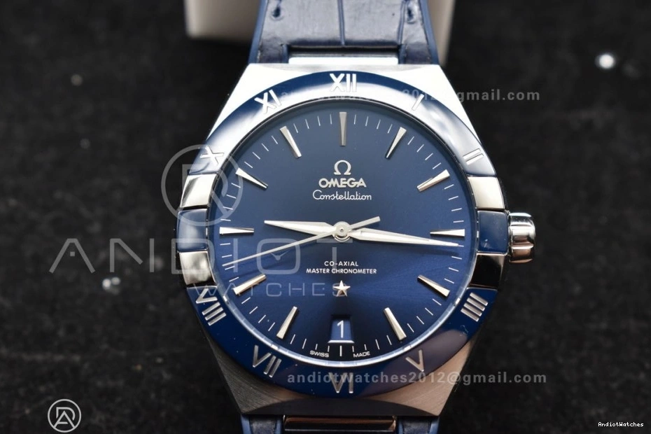 Blue Ceramic A8900 Gummy Blue Strap Super 1:1 Clone VSF Blue Edition Constellation on Dial Breathable Best SS 546 0812